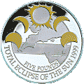 1999 Guernsey eclipse two pound coin